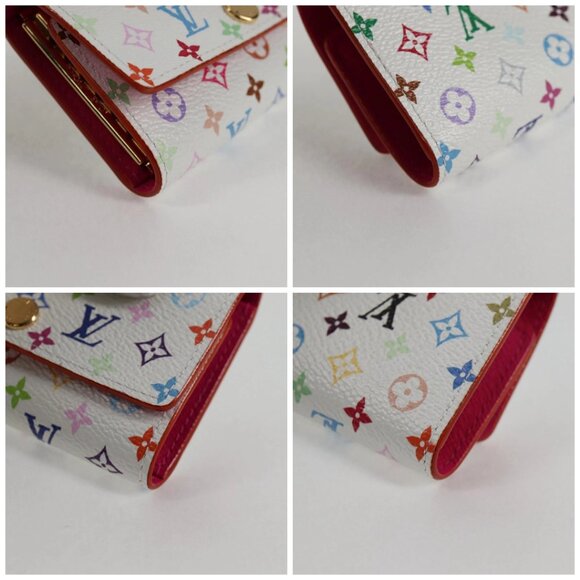 LOUIS VUITTON Multicolor LV x TM Multicles6 Key Case White M14092 Auth 128097SM - Picture 16 of 16